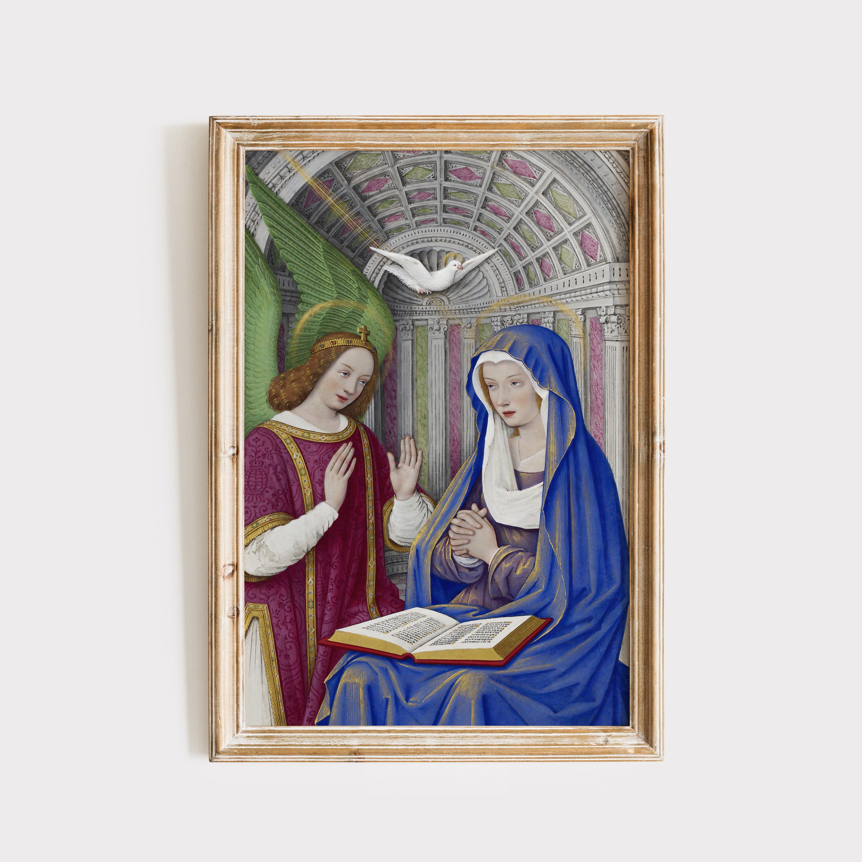The Annunciation Art Print (Jean Bourdichon)