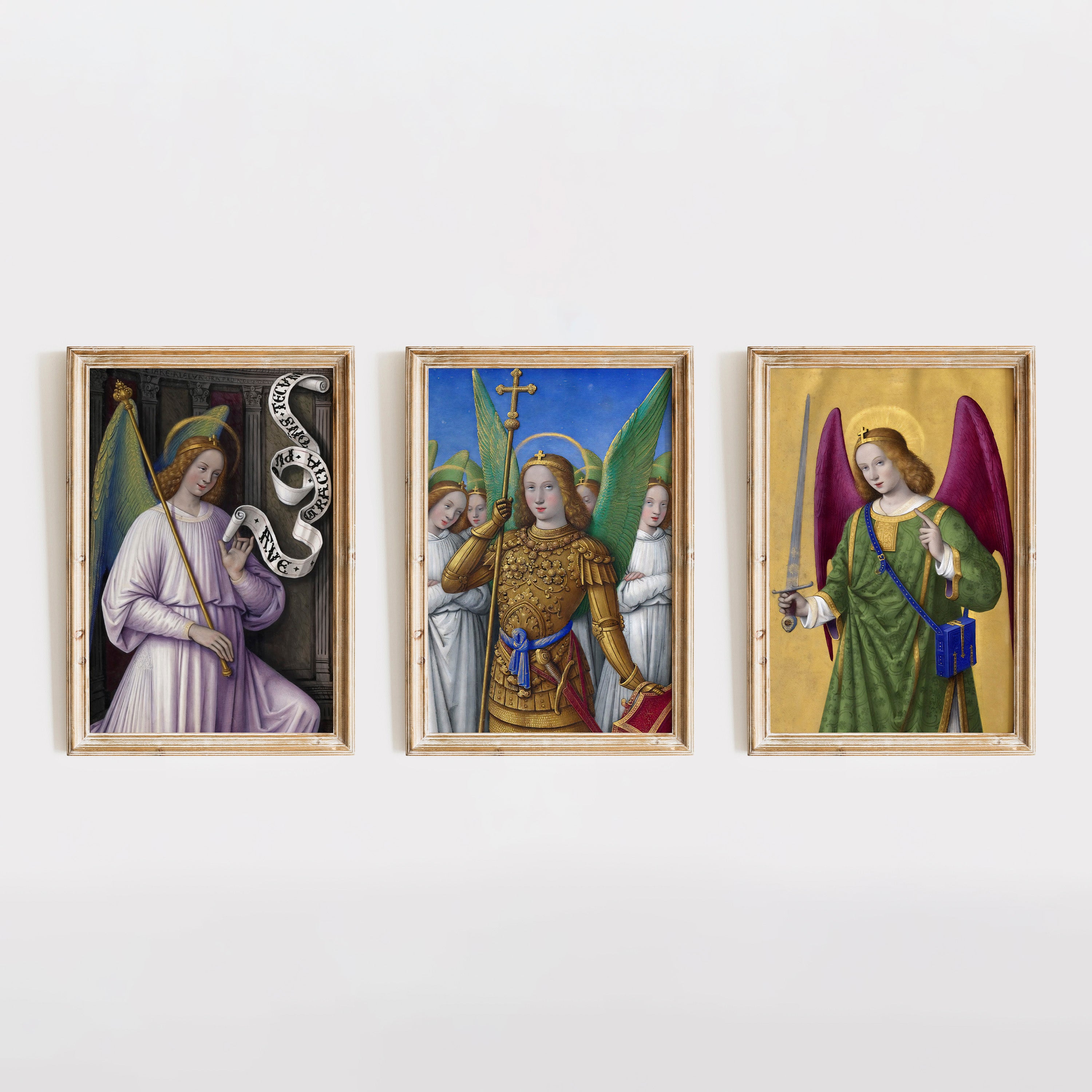 Three Archangels Art Prints (Set)