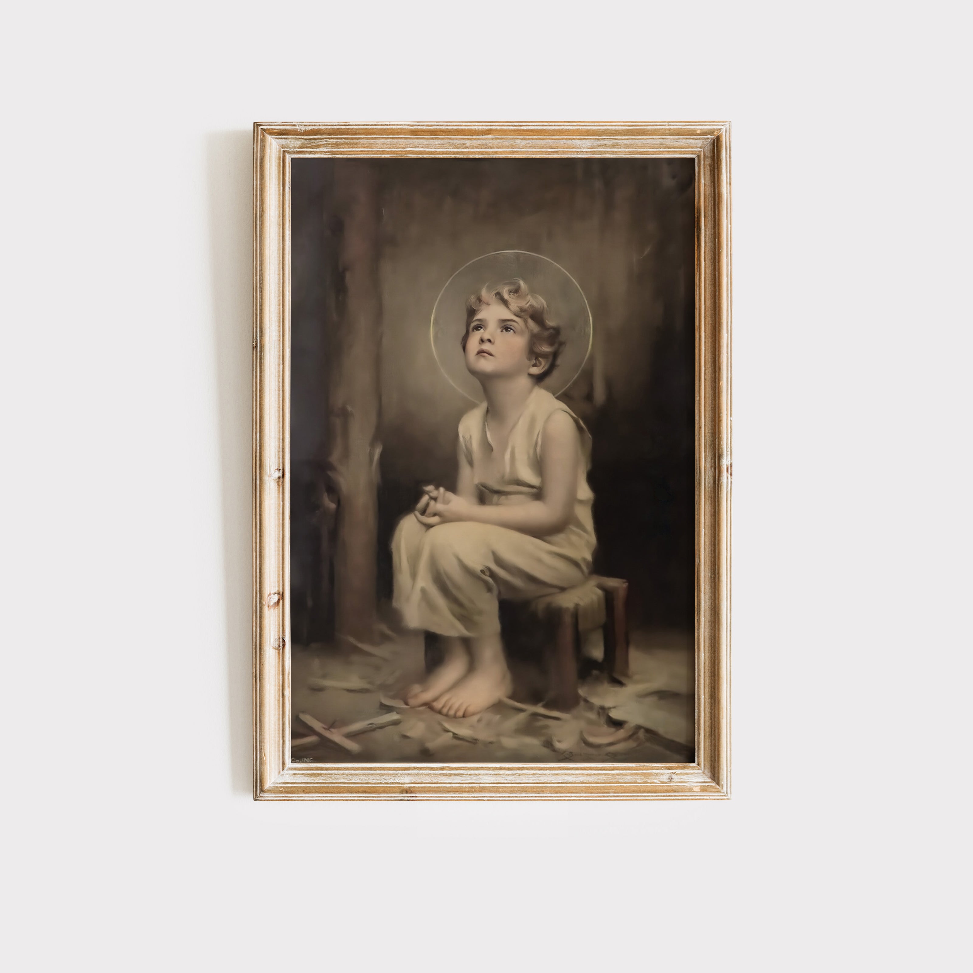 Christ at Five, "Divine Innocence" Art Print (C Bosseron Chambers)